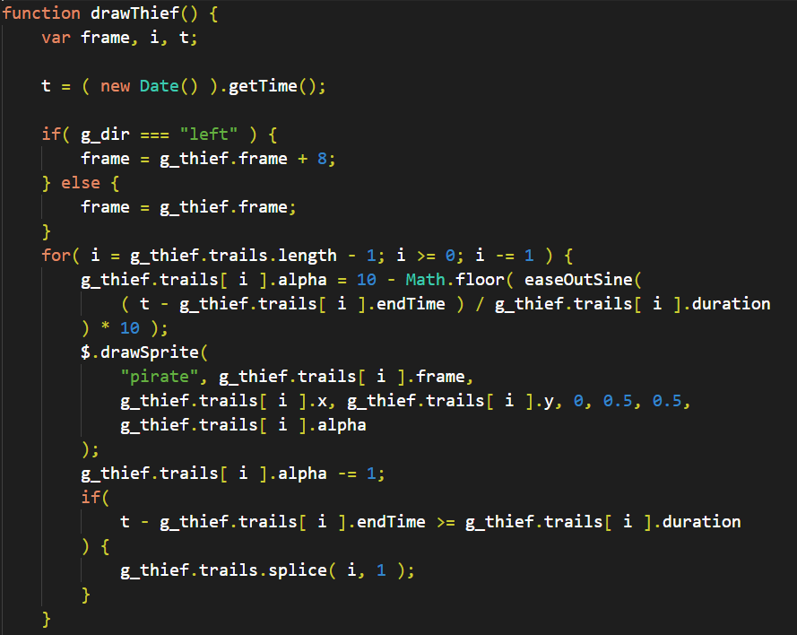 Some procedural style of code.